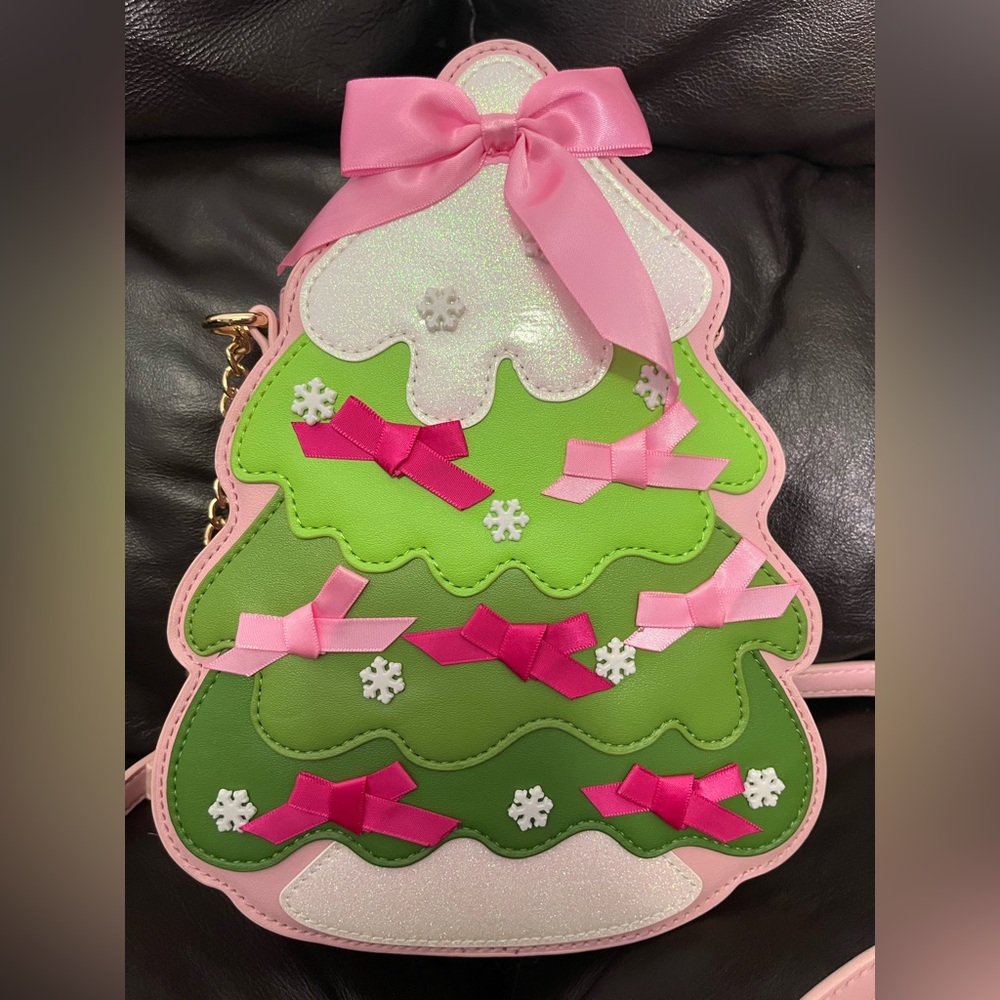 Betsey Johnson Festive Christmas Tree Crossbody NWT